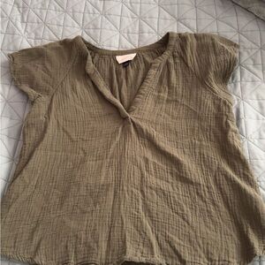 Olive Green Women's Top